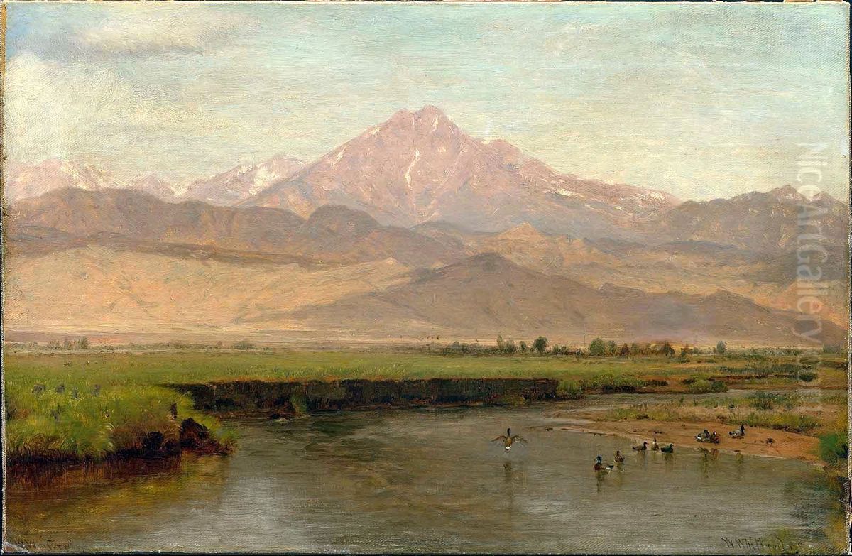 Longs Peak, Colorado Oil Painting by Worthington Whittredge