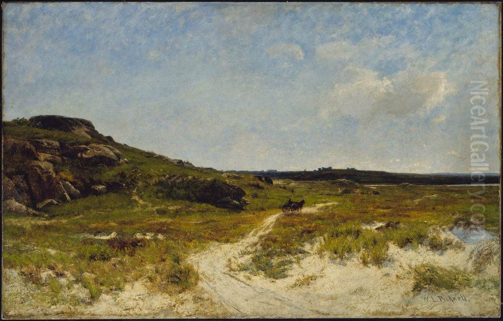 Sand Dunes of Essex, Massachusetts Oil Painting by William Lamb Picknell