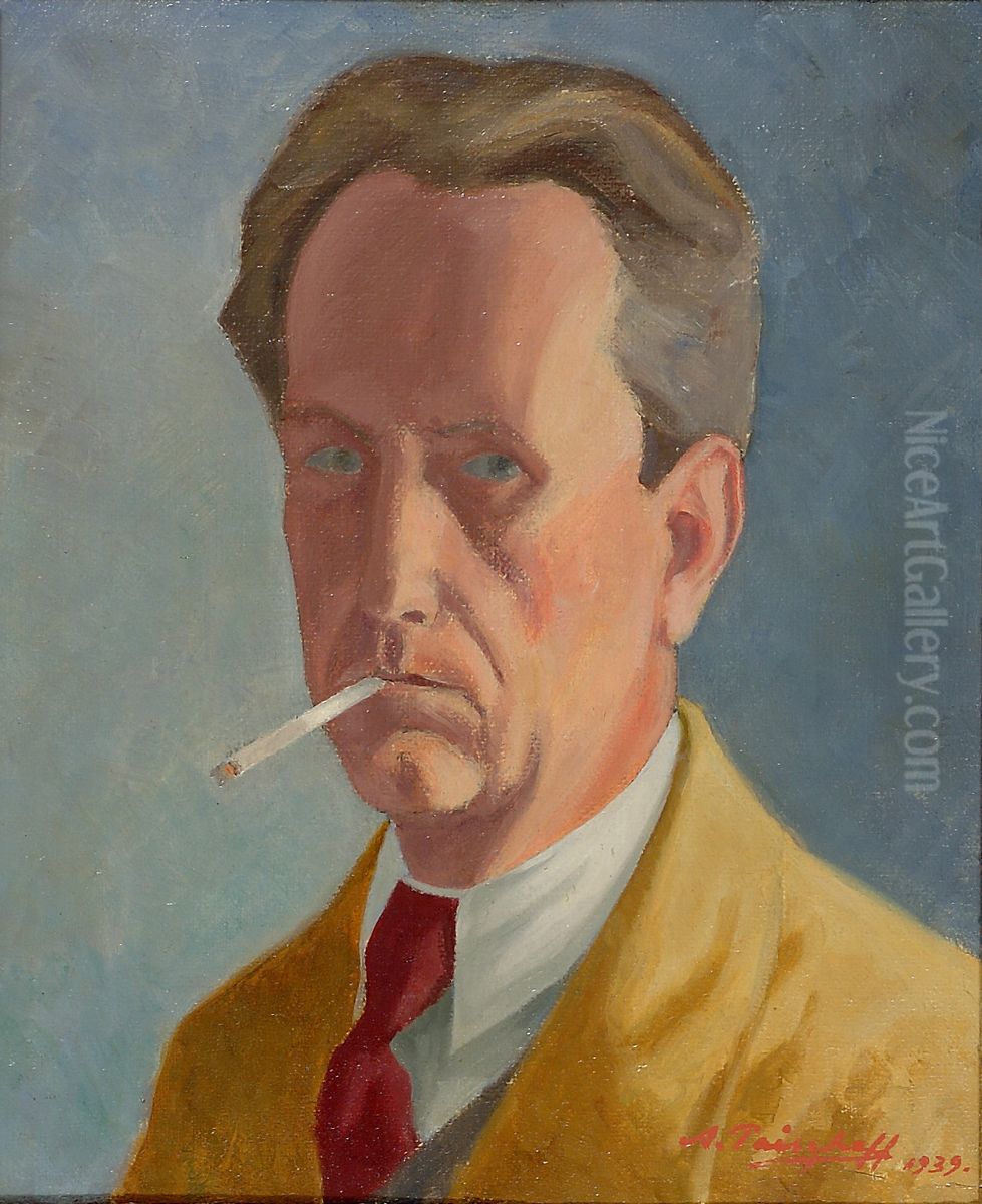 Self-Portrait Oil Painting by Alexander Paischeff