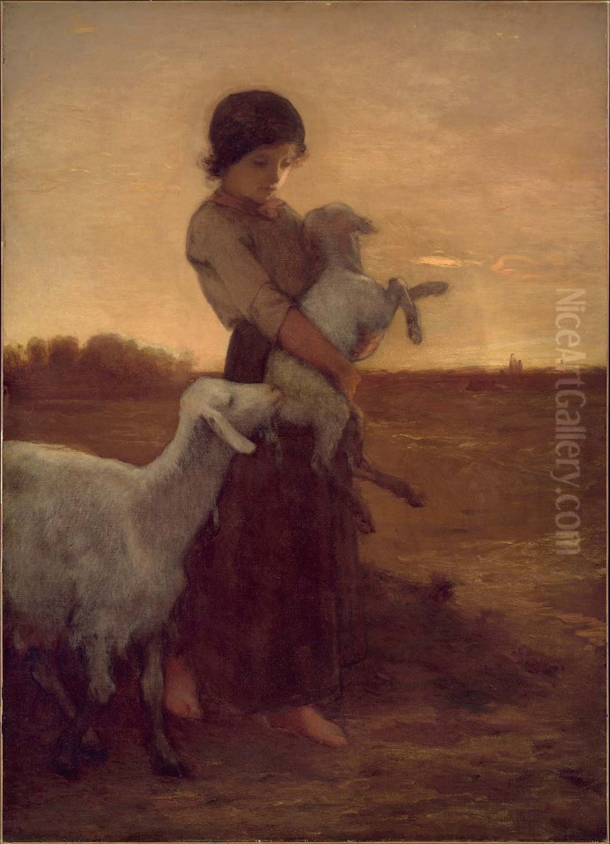 The Belated Kid Oil Painting by William Morris Hunt