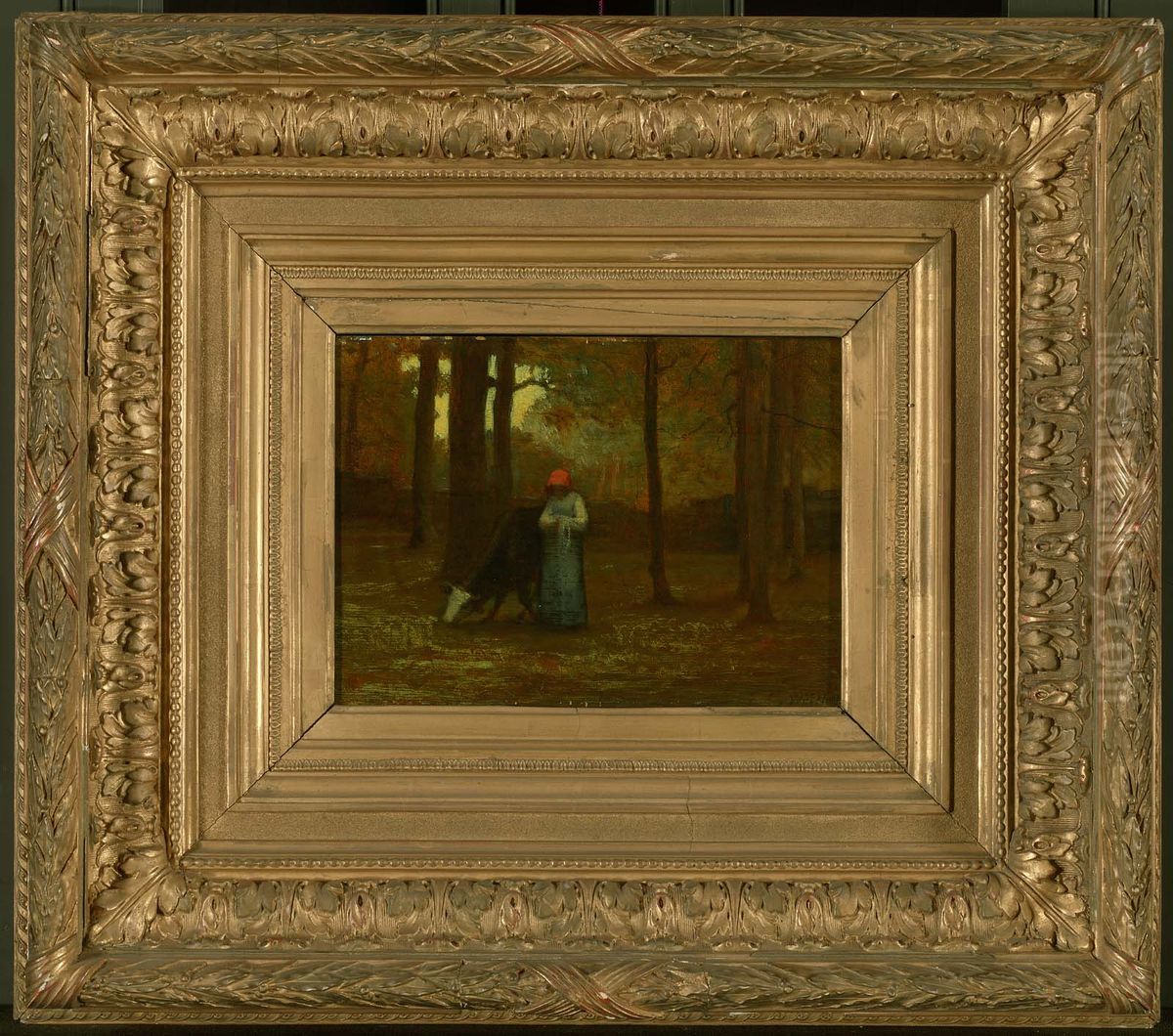 On the Edge of the Forest Oil Painting by William Morris Hunt