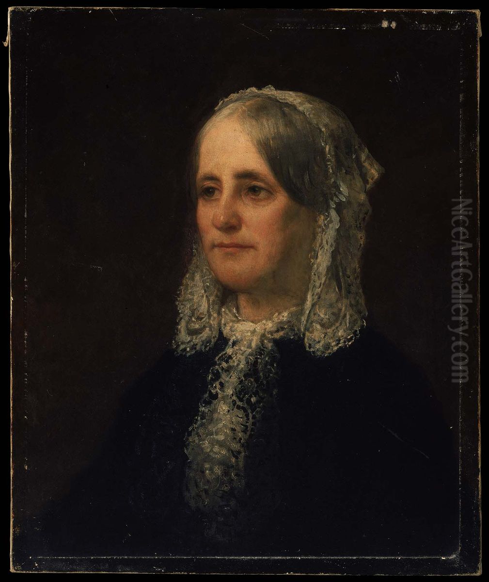 Portrait of a Lady Oil Painting by William Morris Hunt