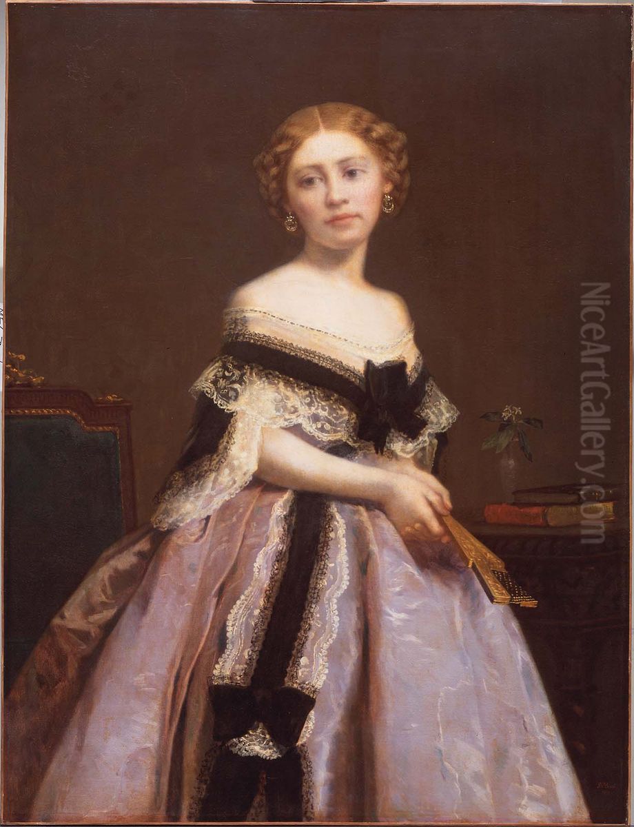 Mrs. Robert C. Winthrop (Frances Pickering Adams) Oil Painting by William Morris Hunt