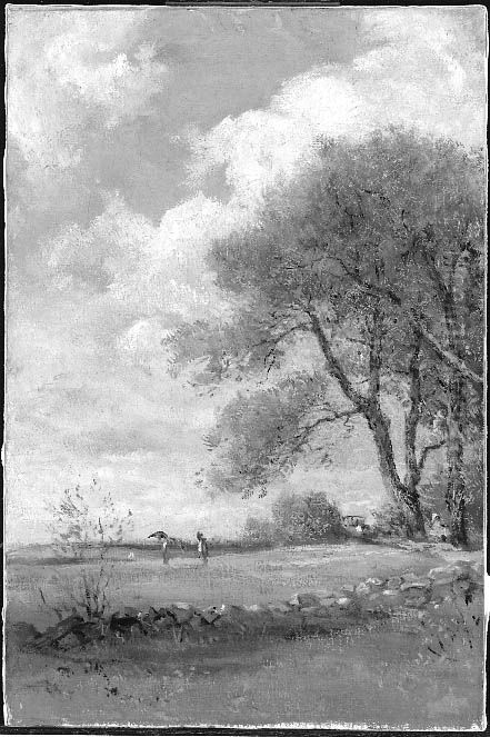 Meadows in Summer Oil Painting by William Morris Hunt
