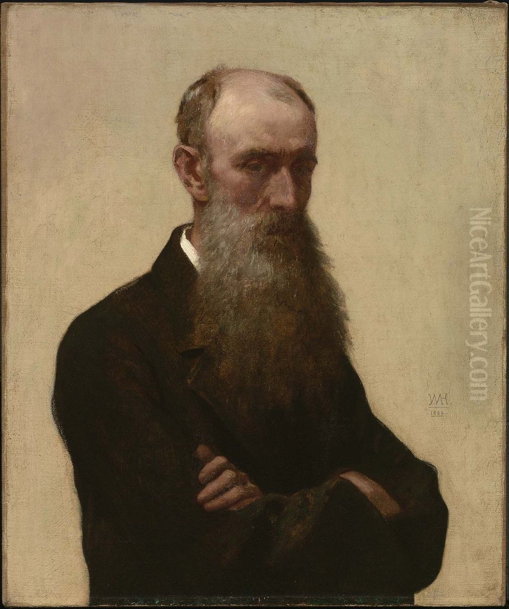 Self Portrait Oil Painting by William Morris Hunt
