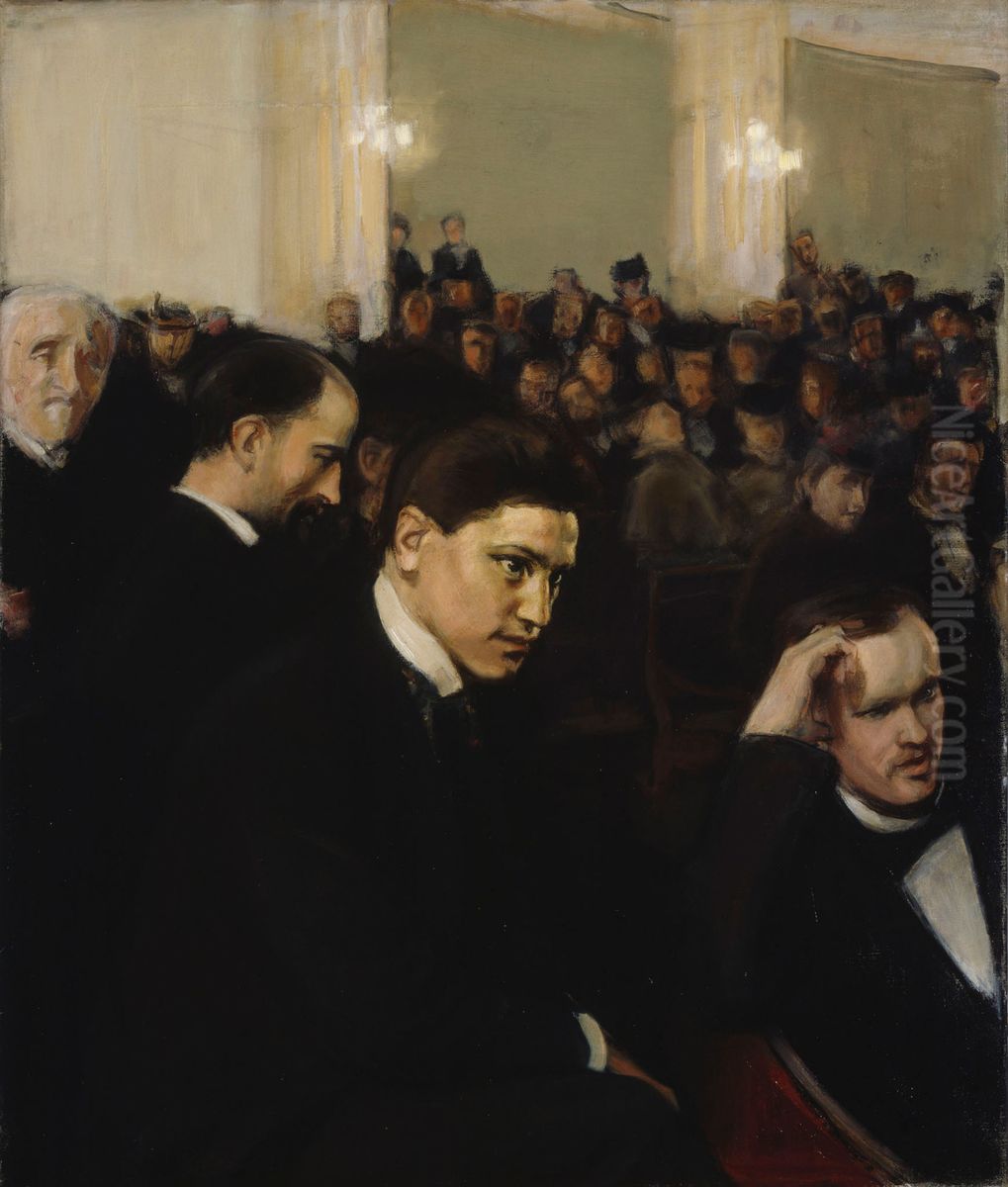 The Concert Oil Painting by Magnus Enckell