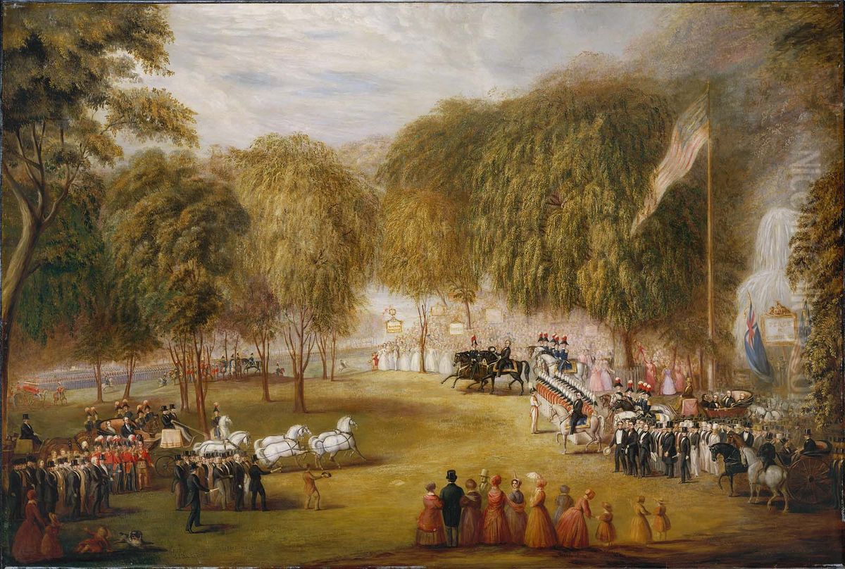 Railroad Jubilee on Boston Common Oil Painting by William Sharp