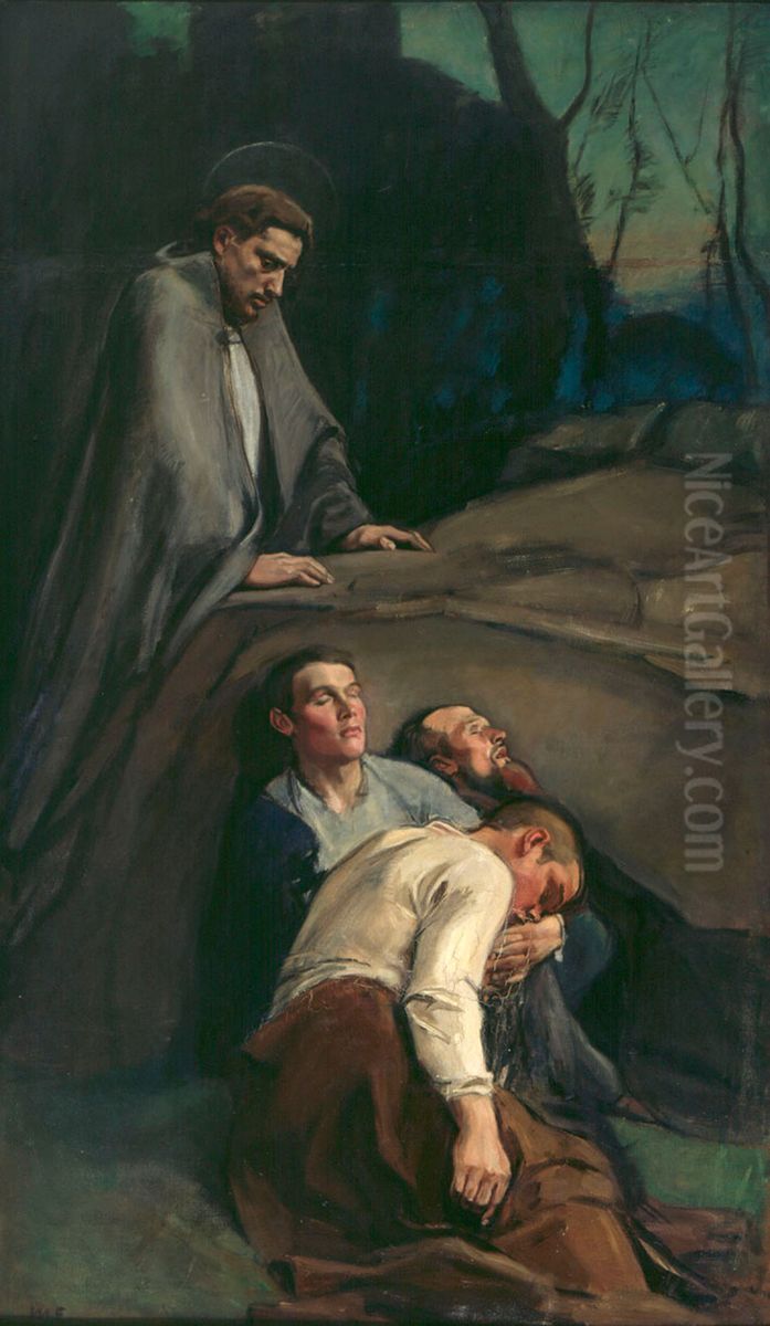 Gethsemane Oil Painting by Magnus Enckell