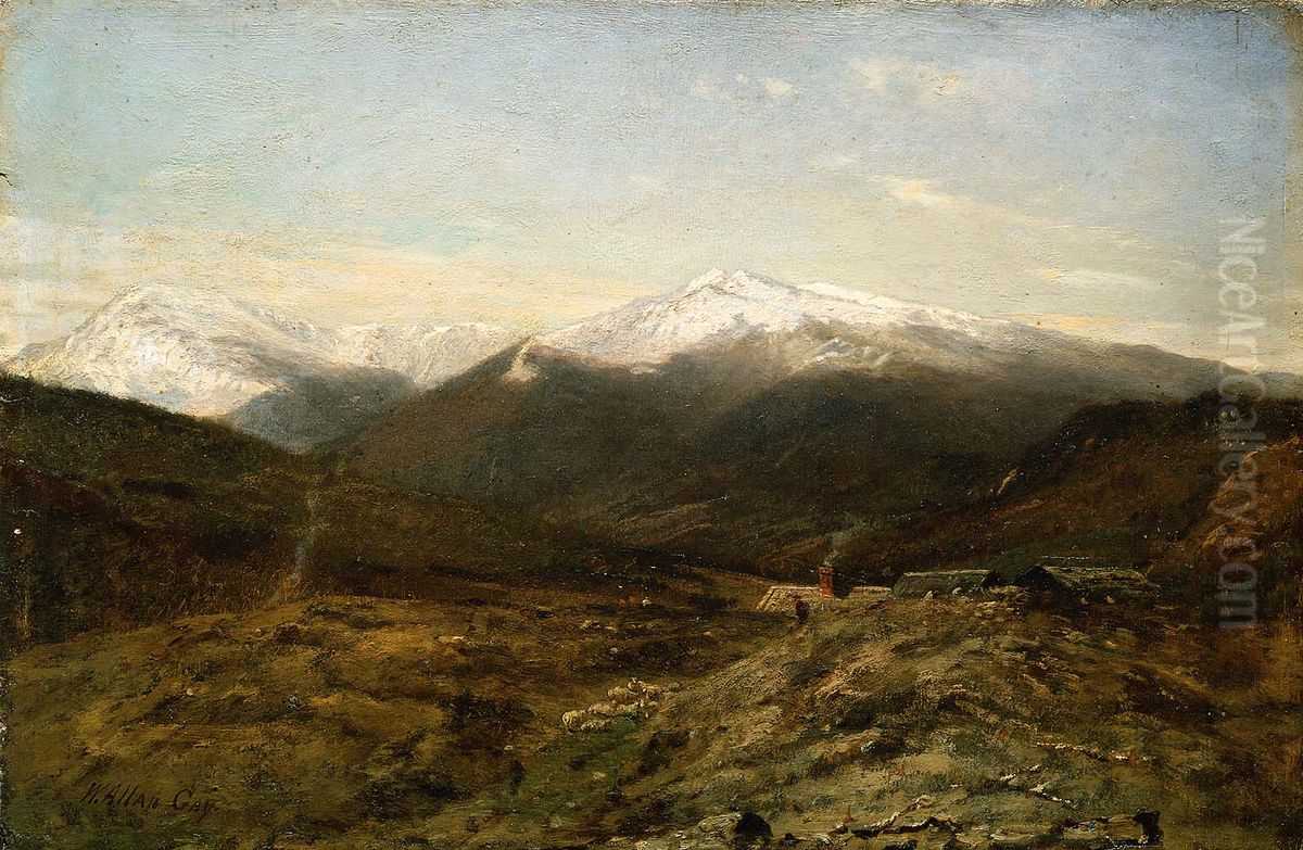 Presidential Range in Early Autumn Oil Painting by Winckworth Allan Gay