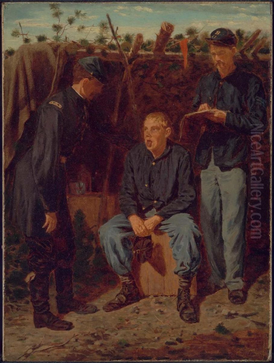 Playing Old Soldier Oil Painting by Winslow Homer