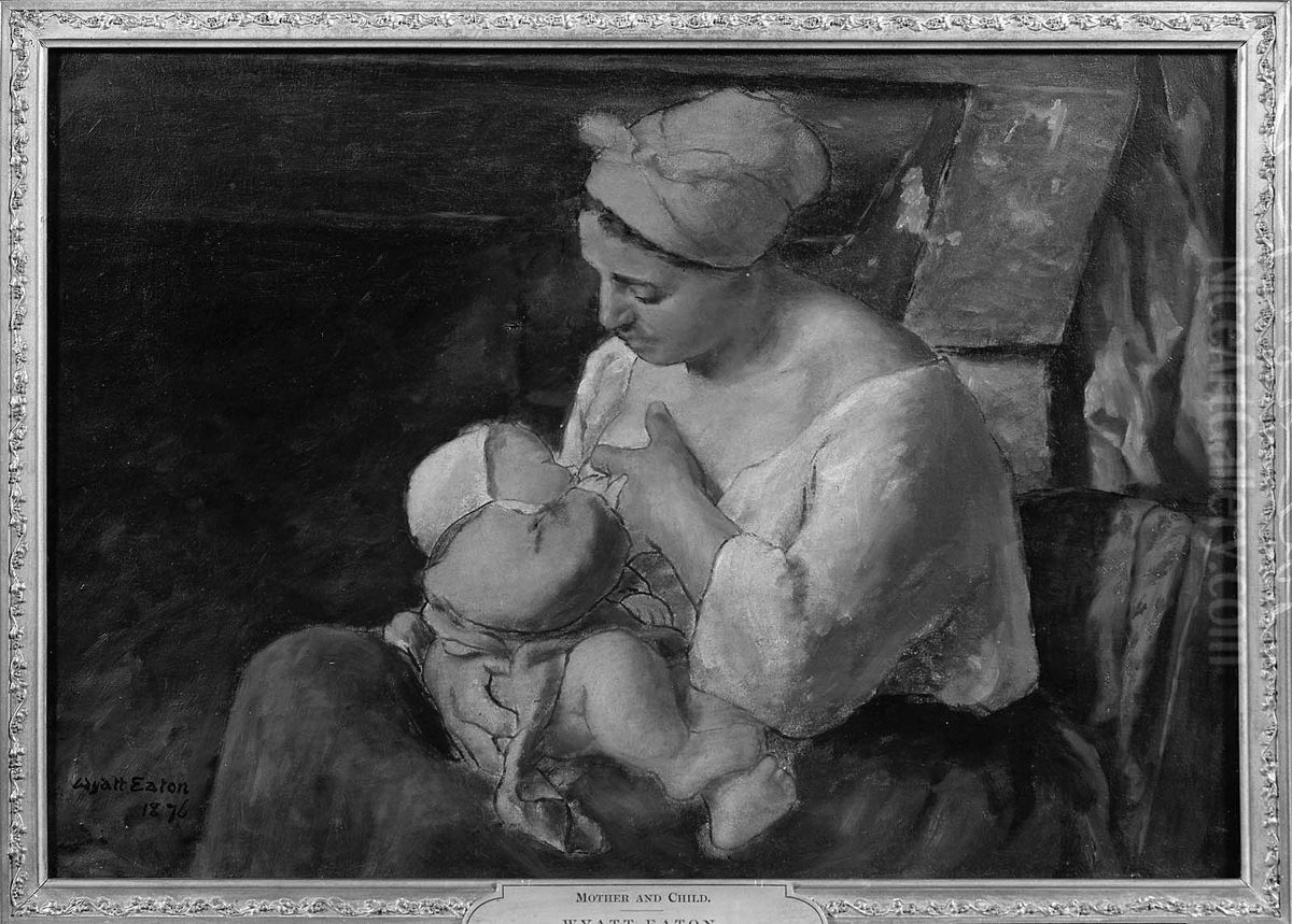 Mother and Child Oil Painting by Wyatt Eaton