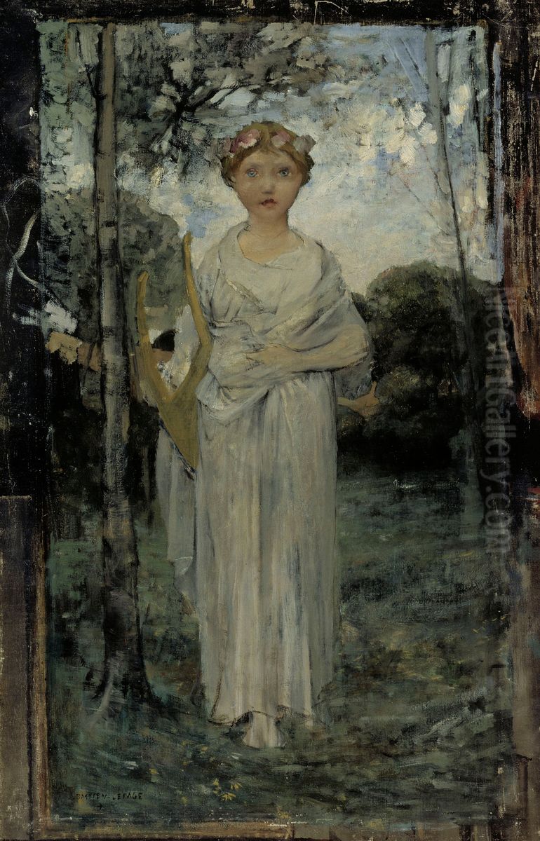 Muse, Study Oil Painting by Jules Bastien-Lepage