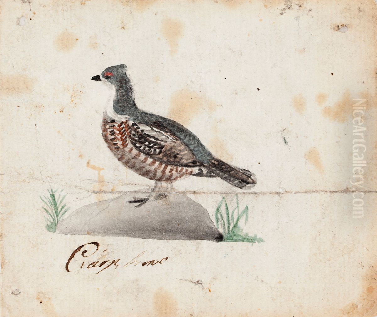 Hazel Grouse, Female Oil Painting by Ferdinand von Wright