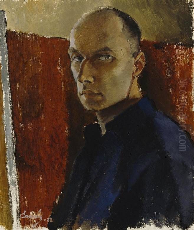 Self-portrait Oil Painting by Alvar Cawen
