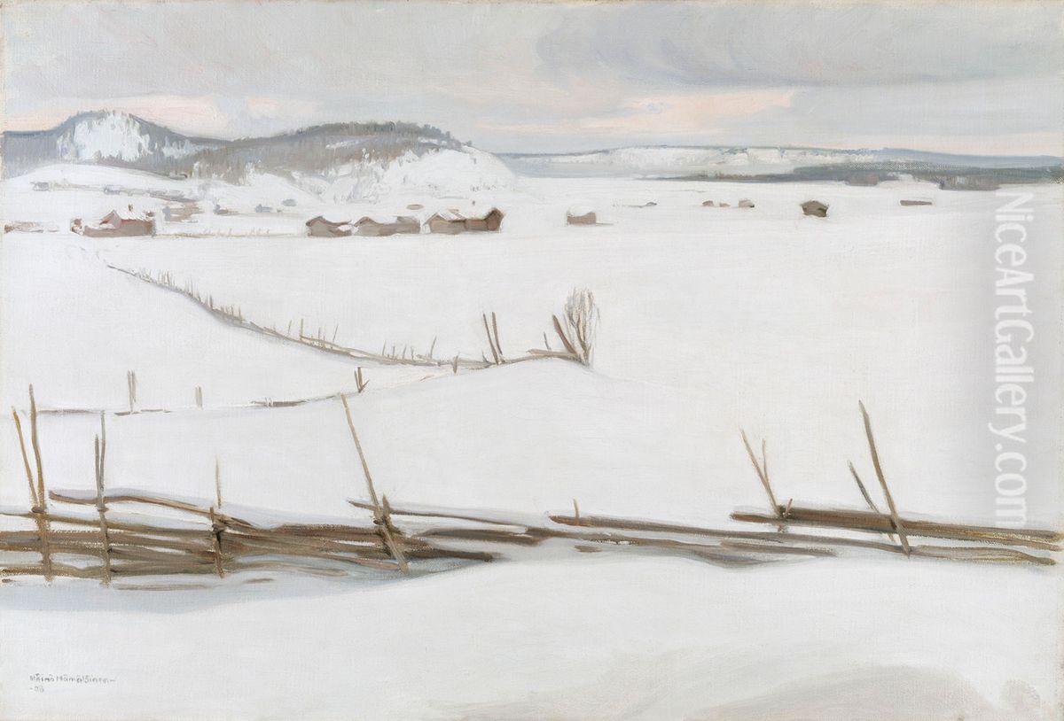 Karjalasta Oil Painting by Vaino Hamalainen