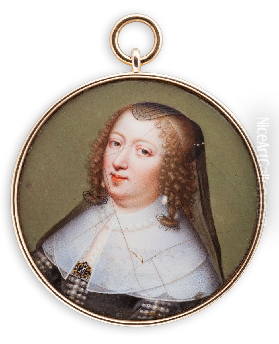 Anna av Osterrike, Frankrikes drottning Oil Painting by Jean Petitot