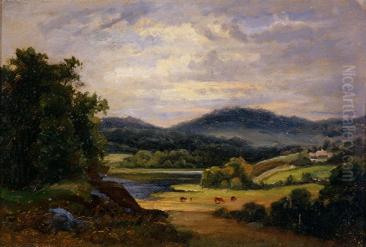 Maisema Yla-Tornion Matinahosta Oil Painting by Johan Knutson