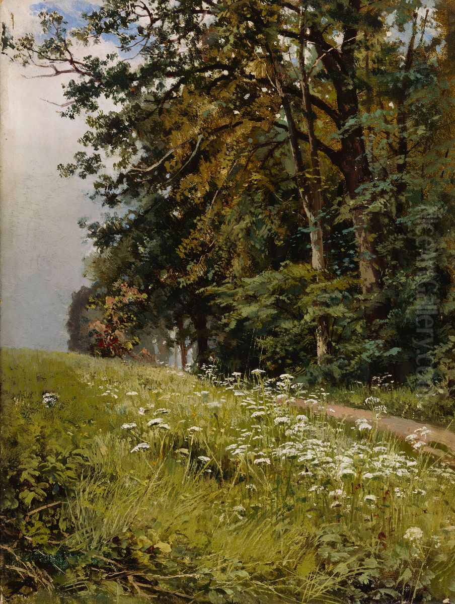 Landskap Oil Painting by Ivan Shishkin