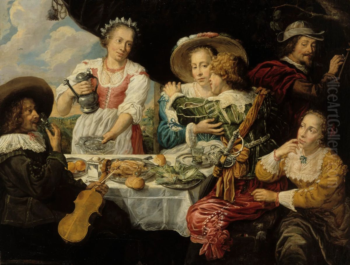 Den forlorade sonen Oil Painting by Jan Cossiers