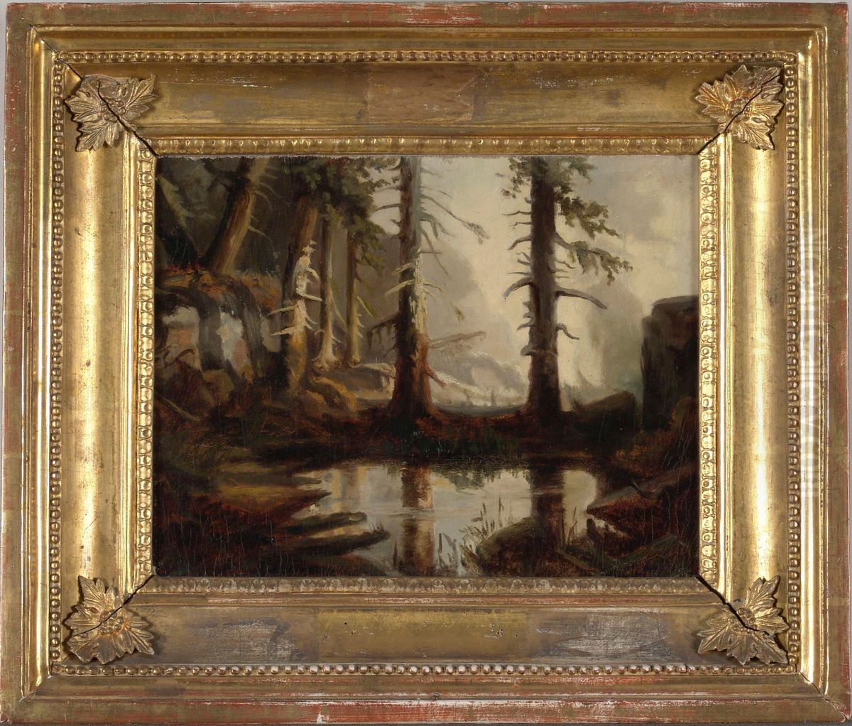 A Forest Pond, after H. A. Cappelen Oil Painting by Fanny Churberg
