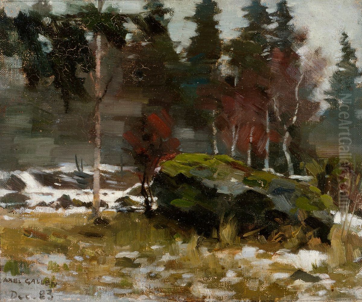 Varvinter Oil Painting by Akseli Valdemar Gallen-Kallela