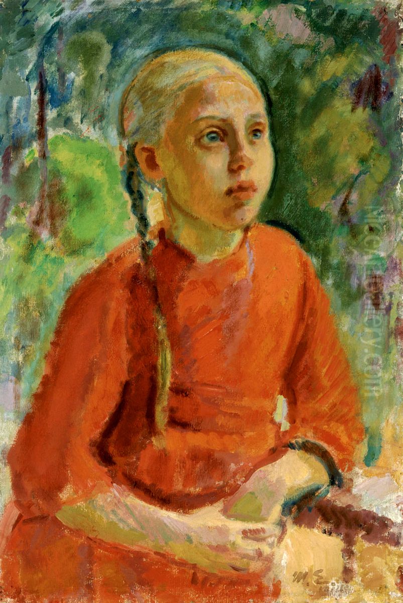 Lempi  (from Kuorsalo) Oil Painting by Magnus Enckell