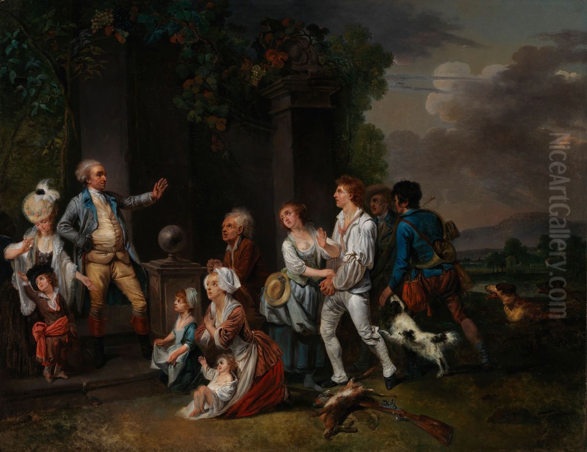 The Poacher Released Oil Painting by Charles Benazech