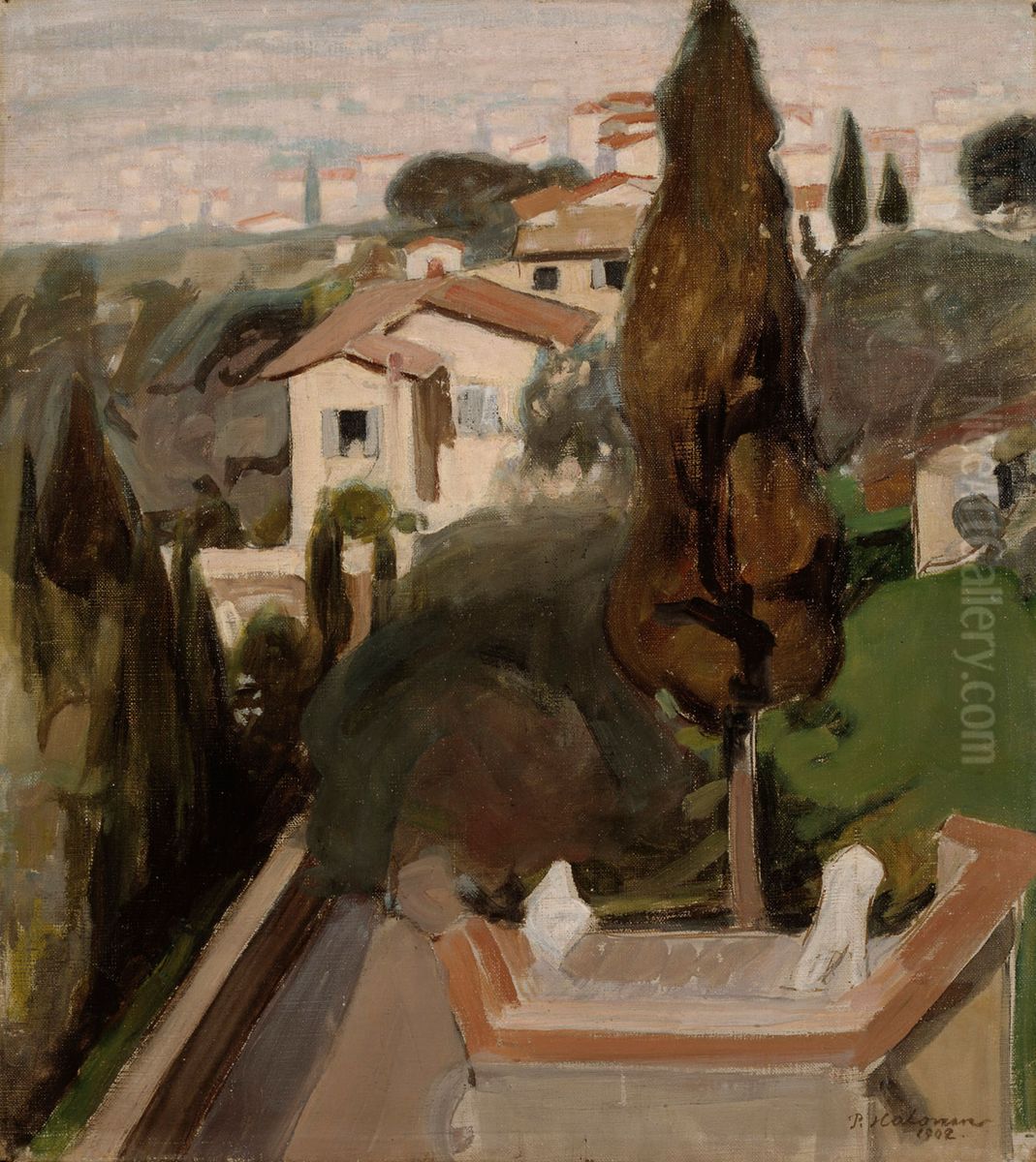 Fiesole (Florence) Oil Painting by Pekka Halonen
