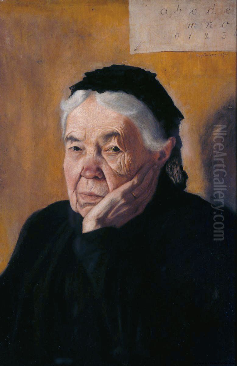 Auntie; The Artist's Aunt Oil Painting by Hugo Simberg