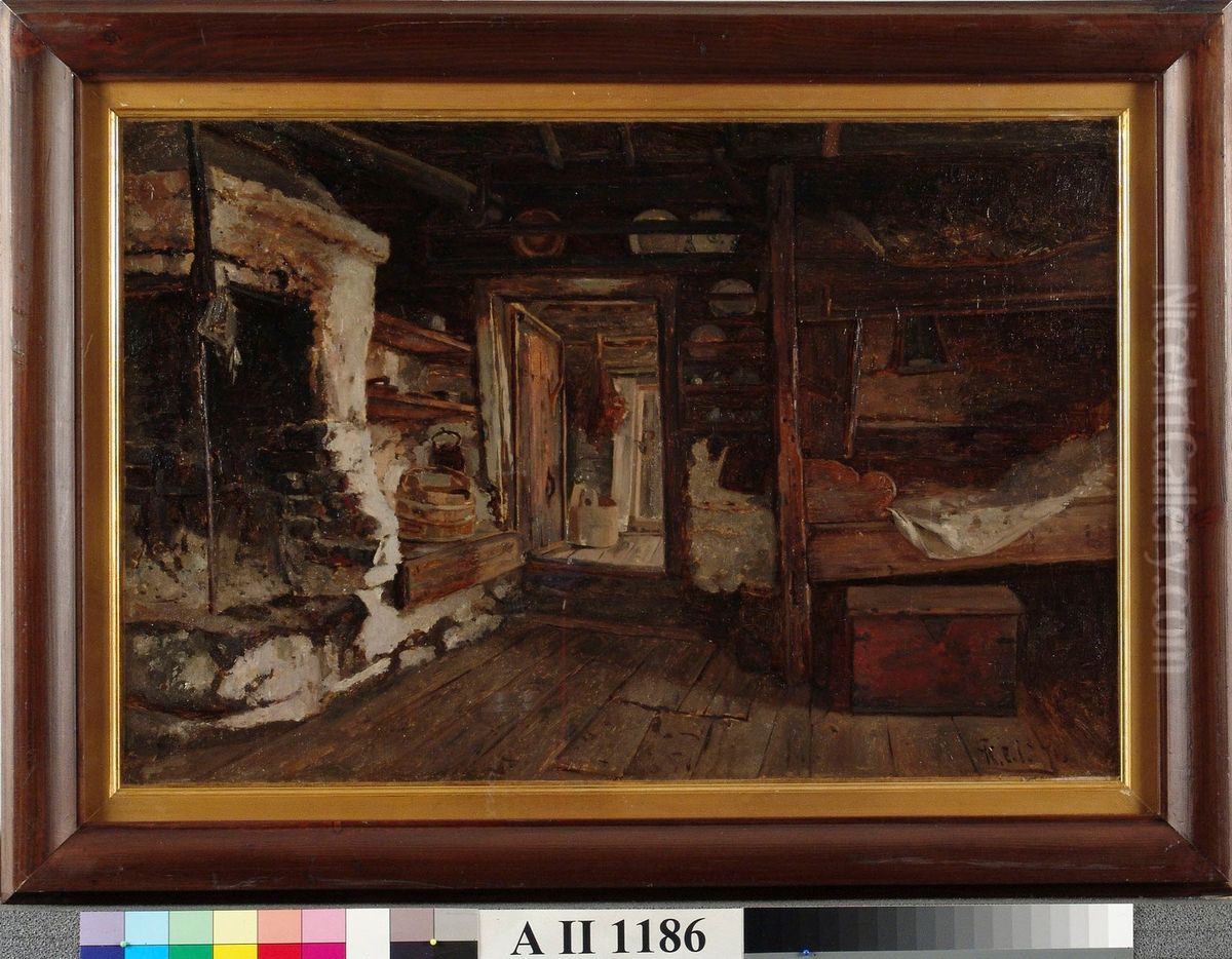 Tuvansisusta Ahvenanmaalta Oil Painting by Karl Jansson