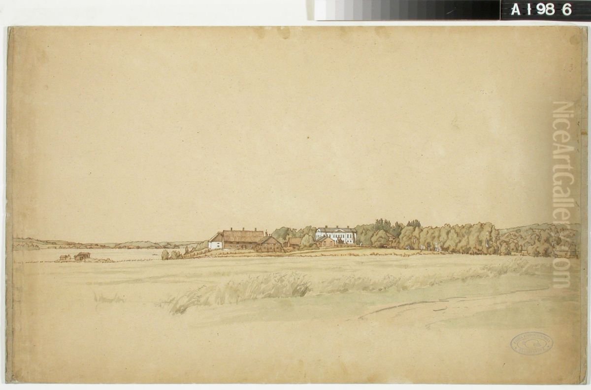 Hatanpaan kartano Oil Painting by Werner Holmberg