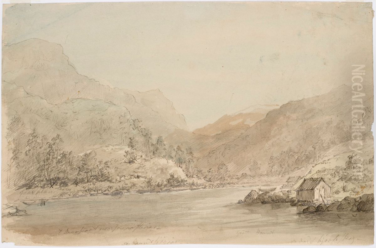 Landscape Oil Painting by Robert Wilhelm Ekman