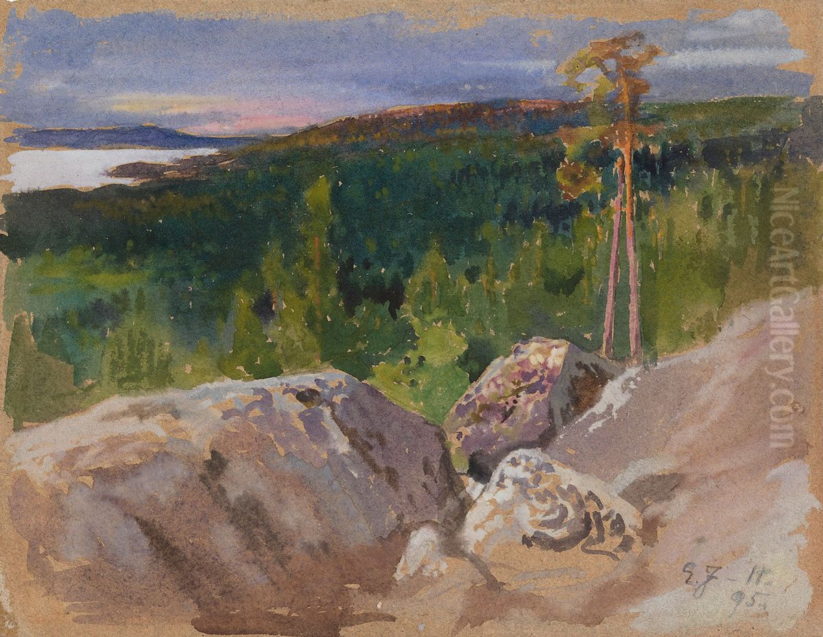 Studie fran Koli Oil Painting by Eero Jarnefelt