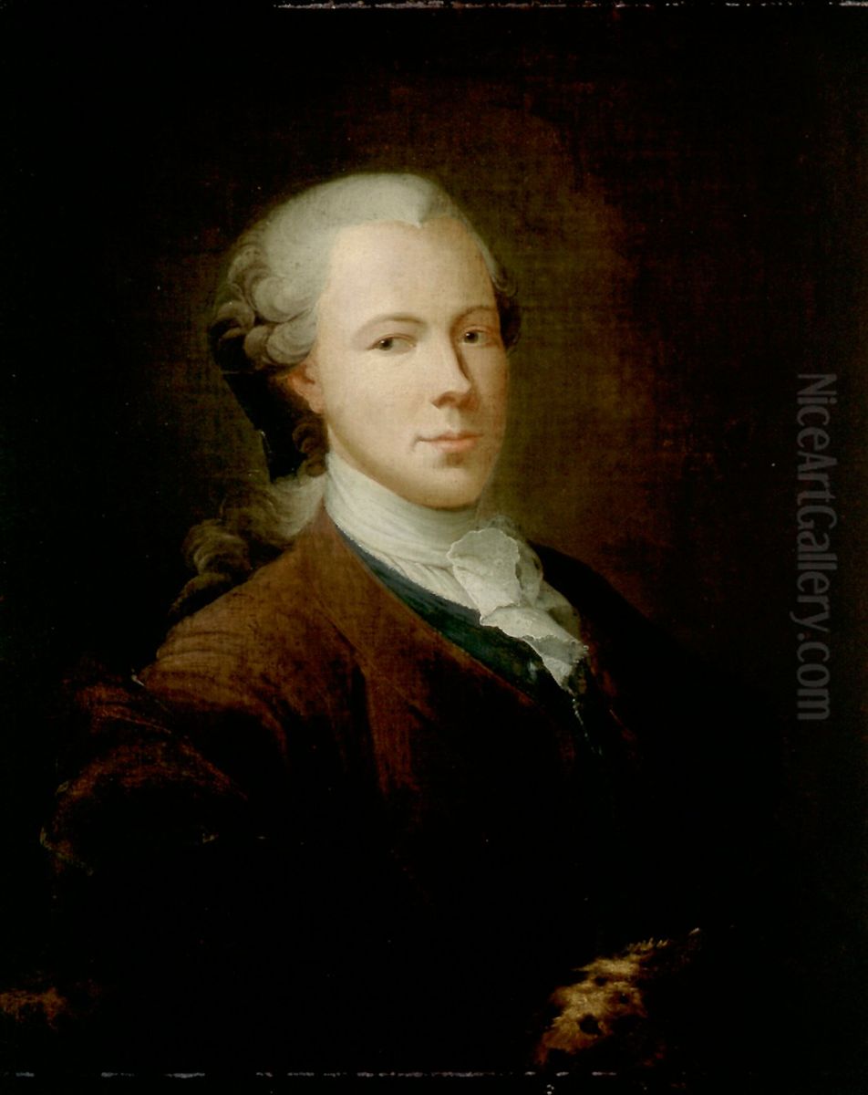 Miehen muotokuva Oil Painting by Isak Wacklin