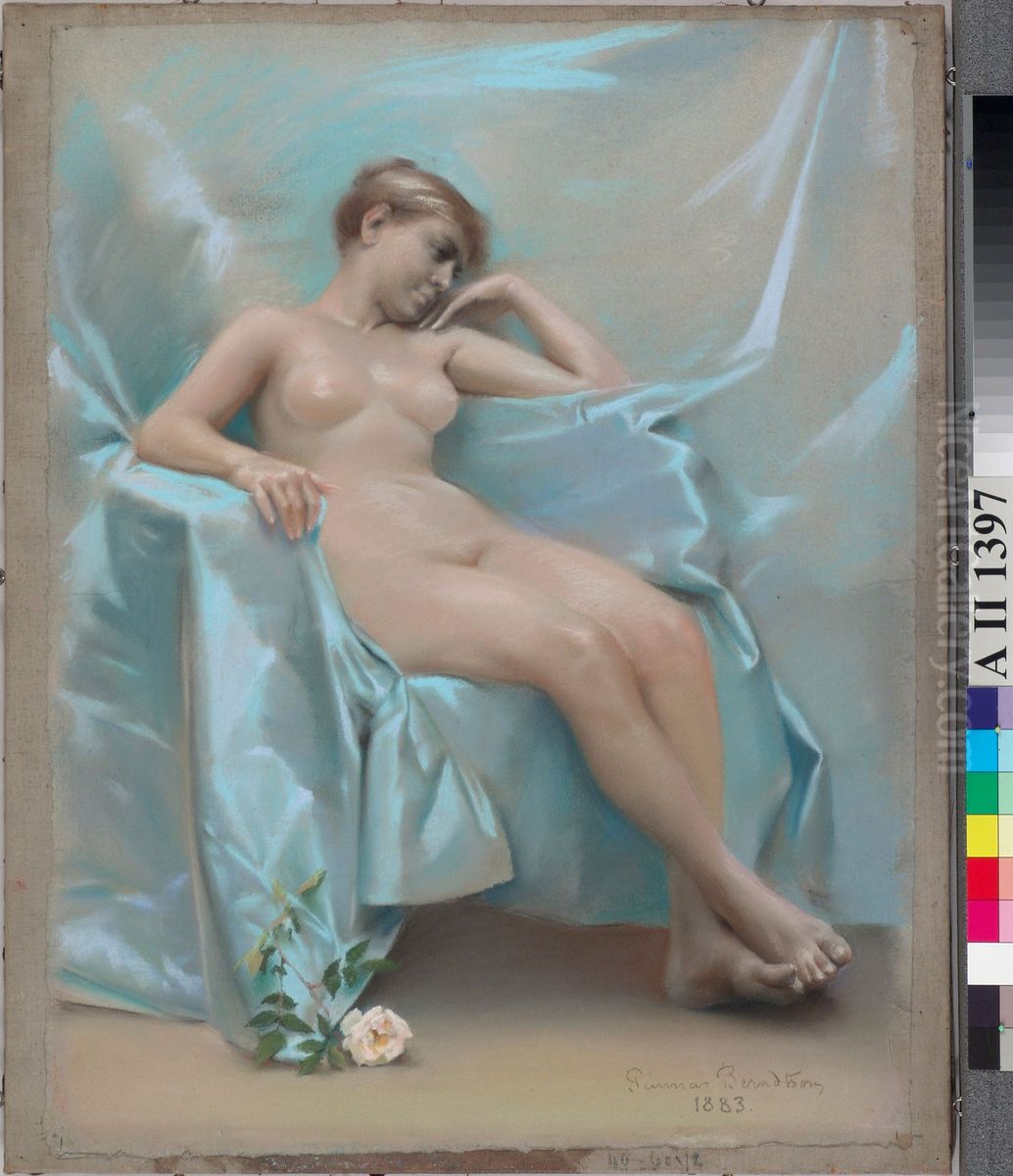 Alaston naismalli Oil Painting by Gunnar Berndtson