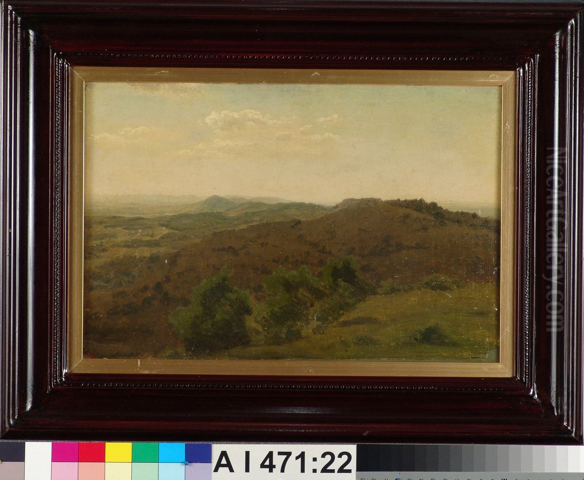 Laaja nakoala vuoristosta, harjoitelma Oil Painting by Werner Holmberg