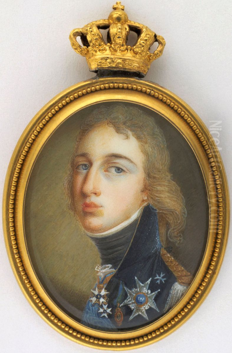 Gustaf IV Adolph, King of Sweden Oil Painting by Johan Erik Bolinder