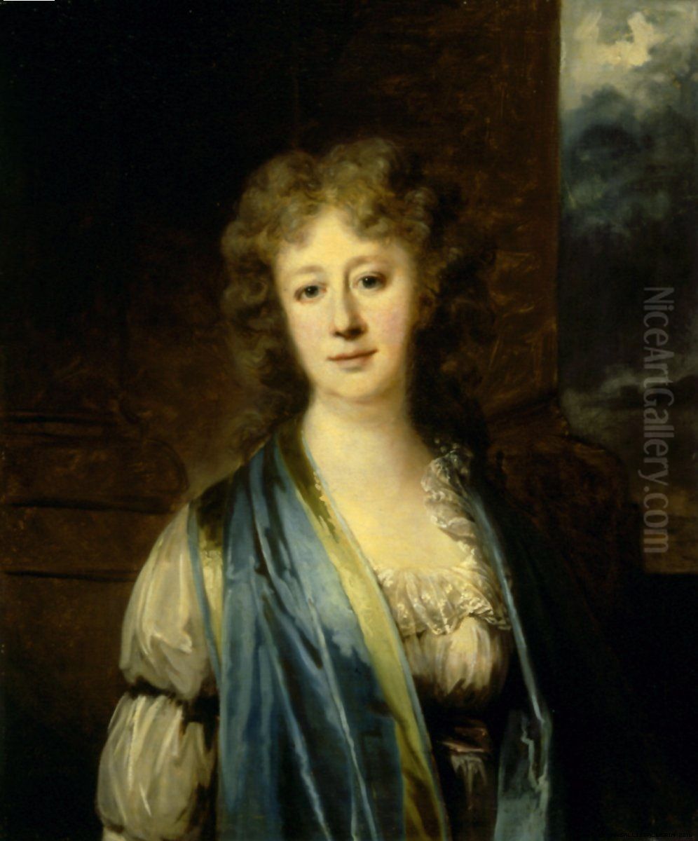 Countess Hedvig Eva de la Gardie Oil Painting by Carl Frederik von Breda