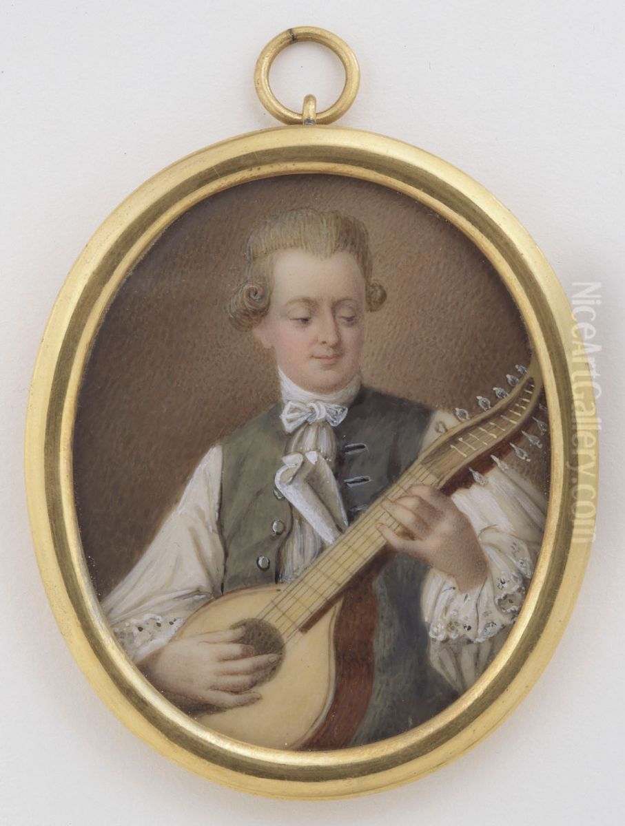 Carl Michael Bellman Oil Painting by Elise Arnberg