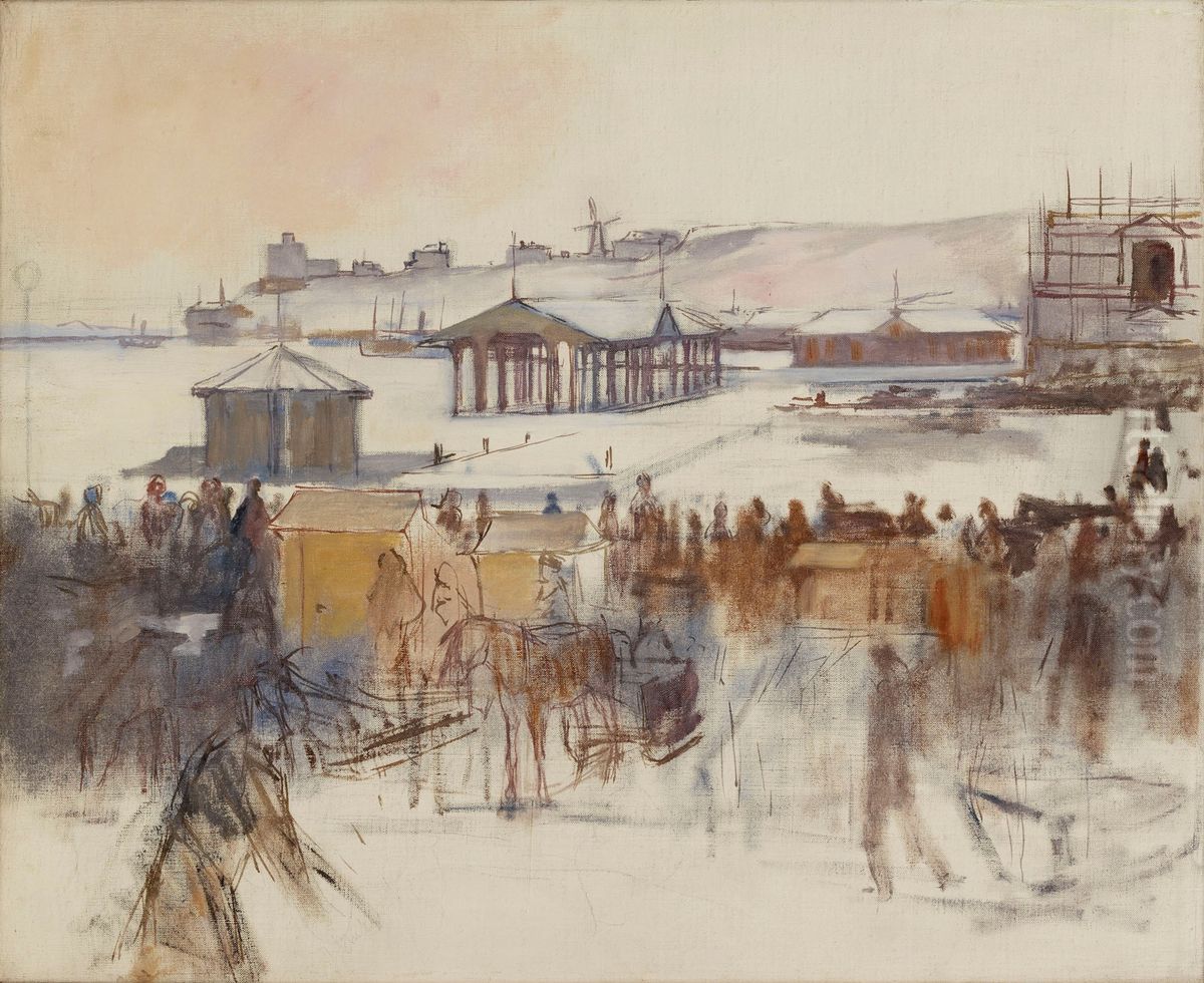 Etelasatamasta Oil Painting by Albert Edelfelt