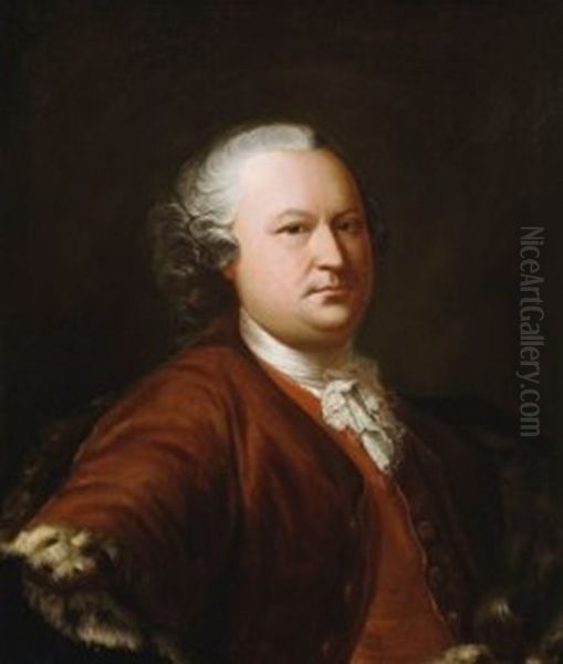 Portrait of a man Oil Painting by Isak Wacklin