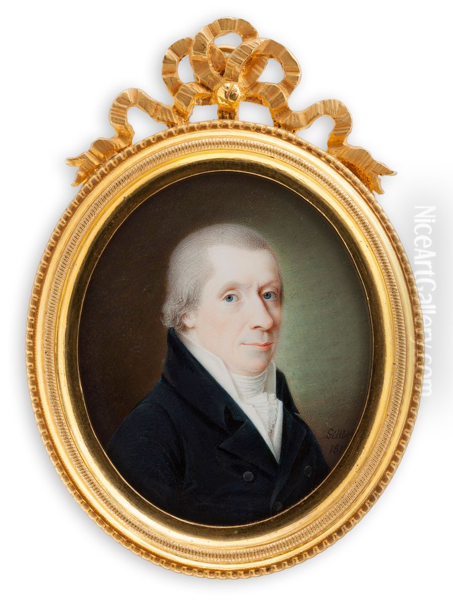 Portrait of a Man Oil Painting by Jacob Axel Gillberg