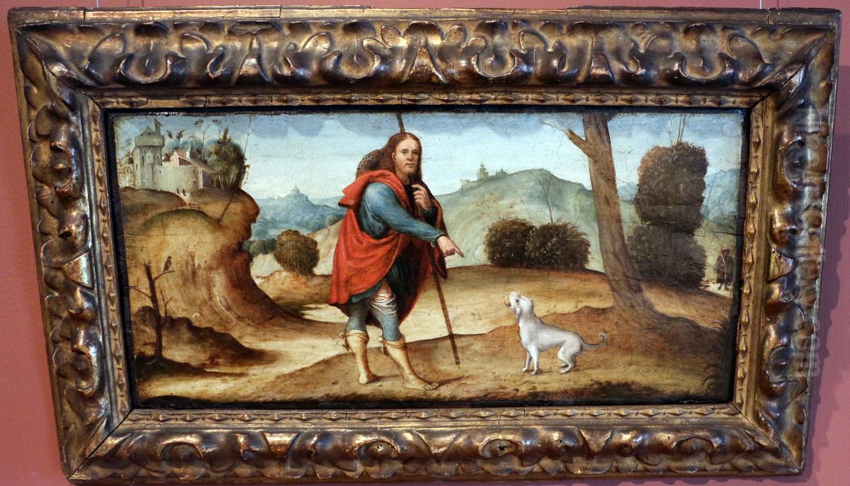 Den Helige Rochus Oil Painting by Francesco Francia