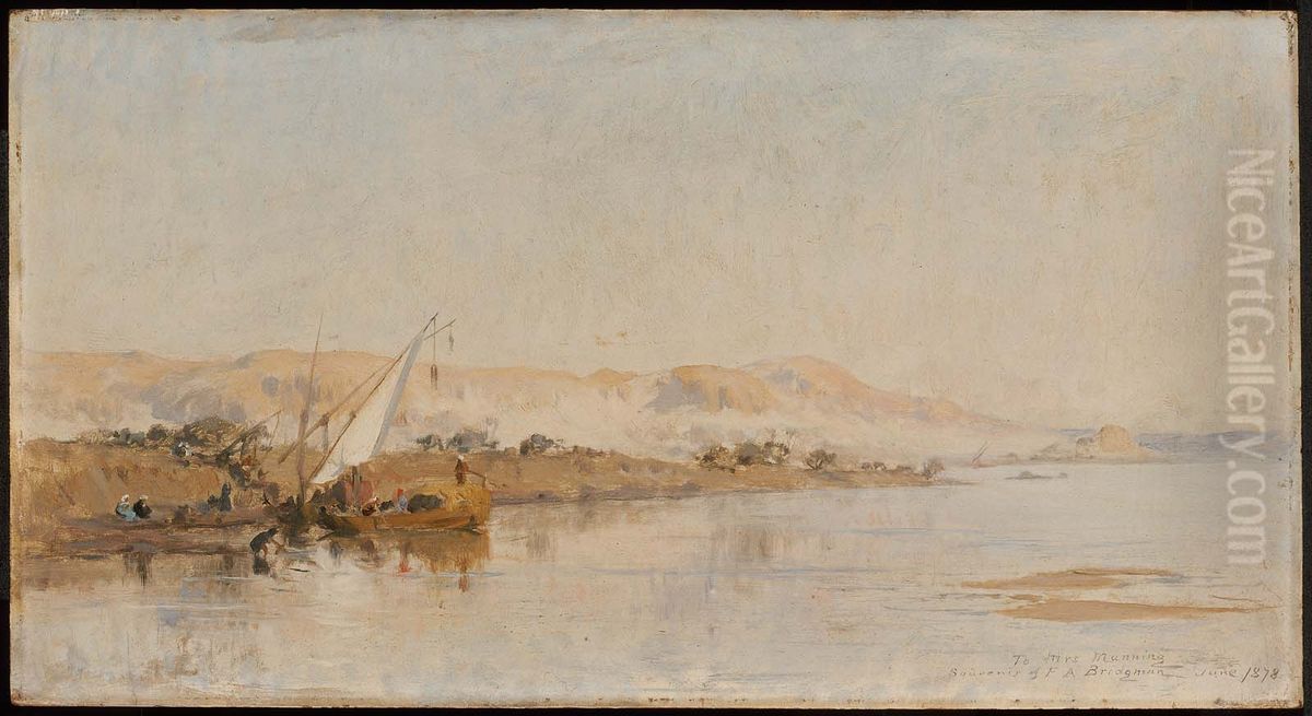 Scene on the Nile Oil Painting by Frederick Arthur Bridgman