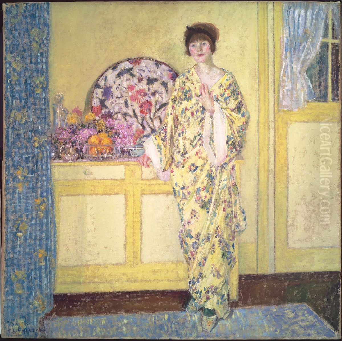 The Yellow Room Oil Painting by Frederick Carl Frieseke