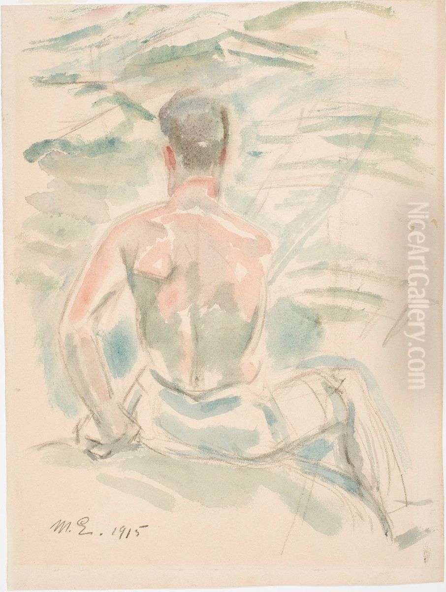 Onkija Oil Painting by Magnus Enckell