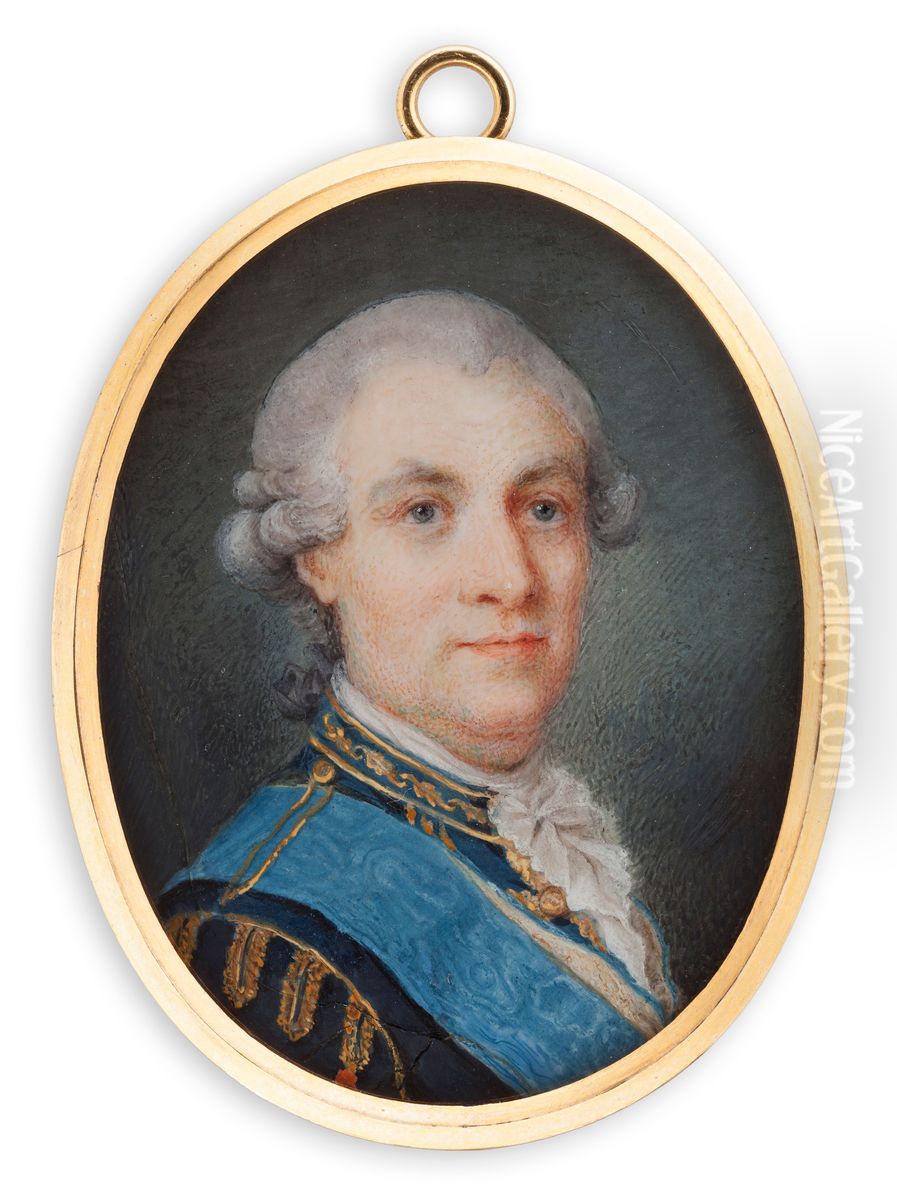 Kenttamarsalkka Johan August Meijerfeldt Oil Painting by Carl Gustaf Gillberg