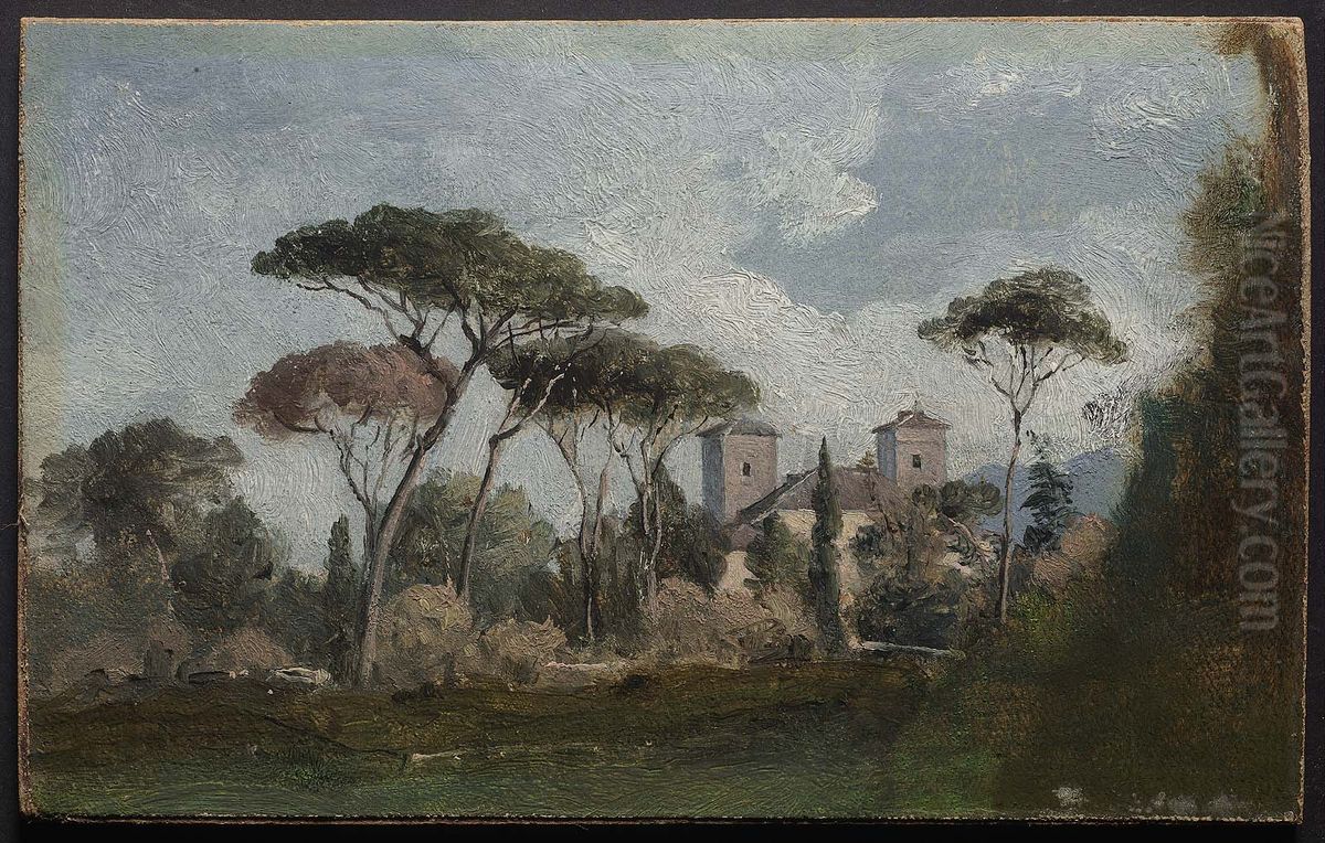 Villa Borghese, Rome Oil Painting by George Inness