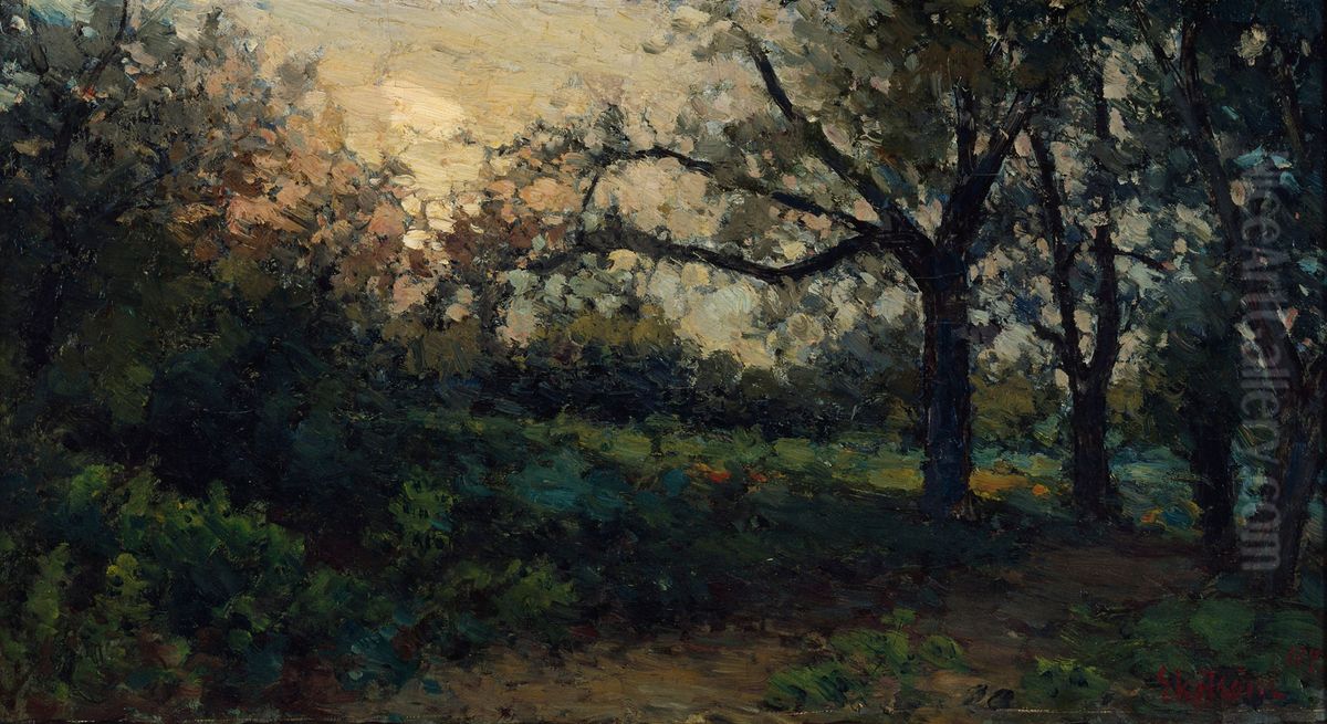 Aftonsol Oil Painting by Per Ekstrom