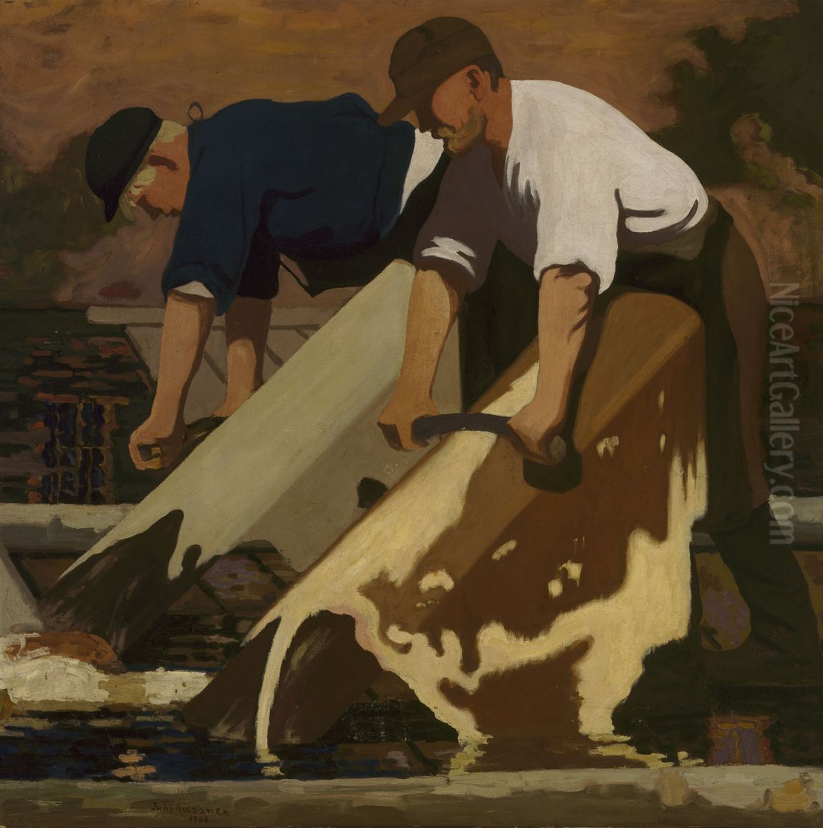 Tanners Oil Painting by Juho Rissanen